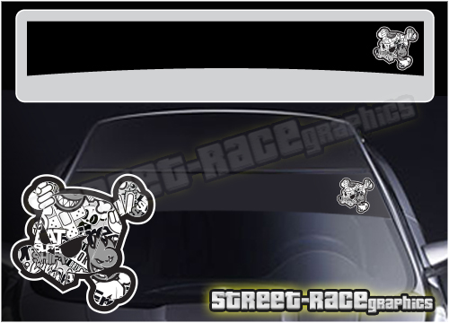 Sunstrip SS5071 - Ken Block Skull stickerbomb