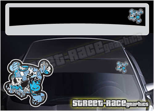 Sunstrip SS5073 - Ken Block Skull stickerbomb