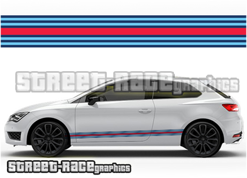 Seat Martini racing stripes 001