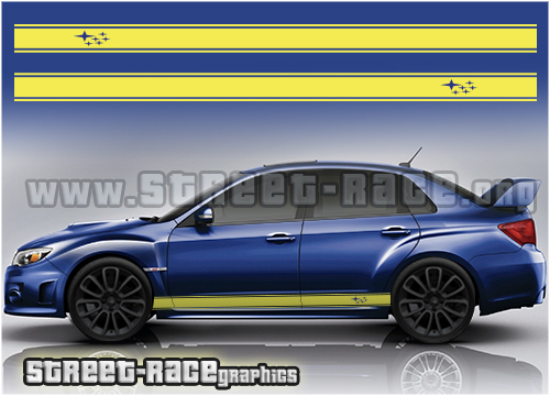 Subaru Impreza racing stripes 003 - Image 2