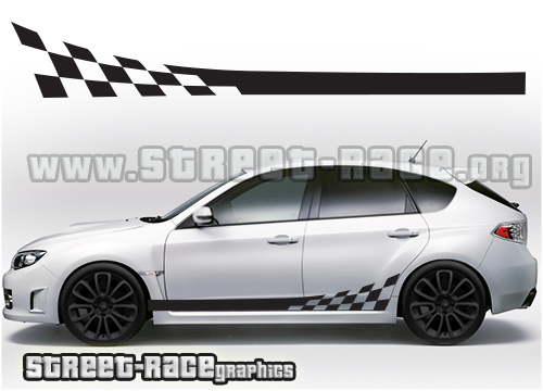 Subaru Impreza racing stripes 006 - Image 2