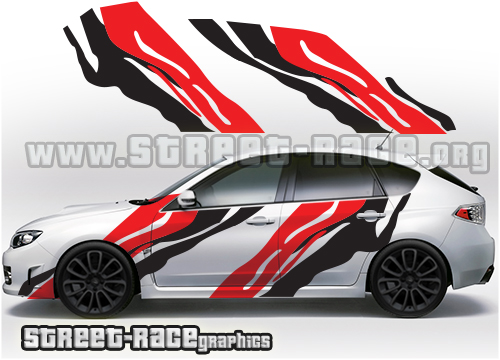 Impreza WRC rally stickers 018 - Tiger stripes