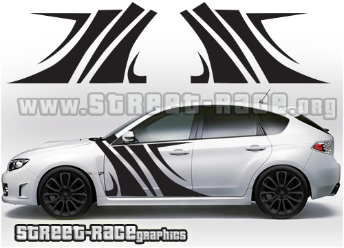 Impreza WRC rally stickers 019 - Tiger stripes