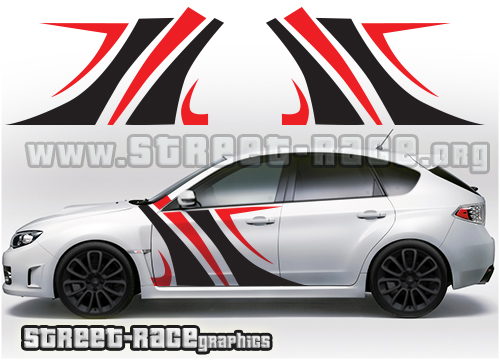 Impreza WRC rally stickers 020 - Tiger stripes