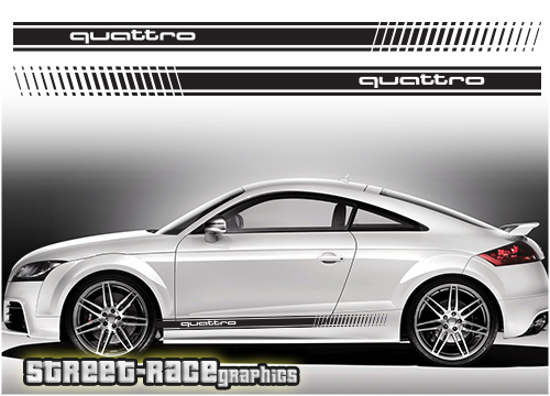 Audi TT racing stripes 007 - quattro