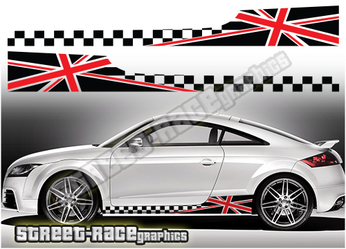 Audi TT racing stripes 017 - Union Jack