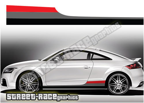 Audi printed racing stripes 001