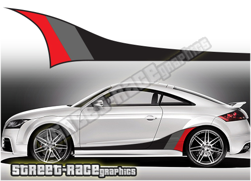Audi printed racing stripes 002