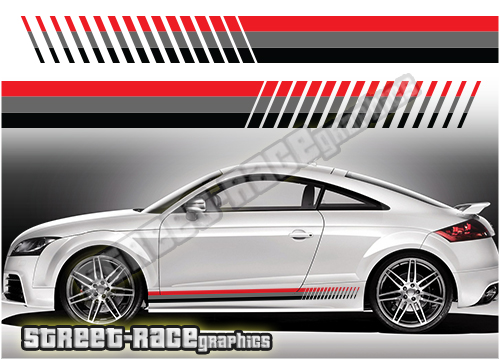 Audi printed racing stripes 004