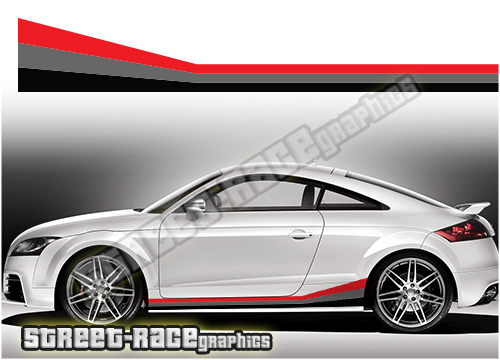 Audi printed racing stripes 005