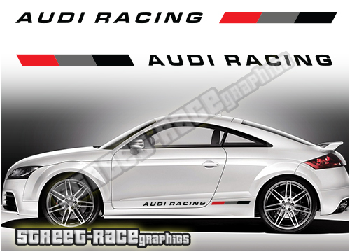 Audi printed racing stripes 007