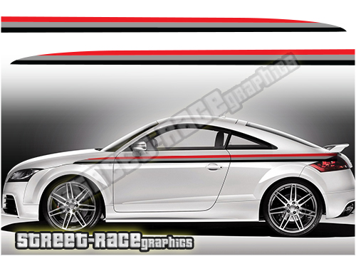 Audi printed racing stripes 008