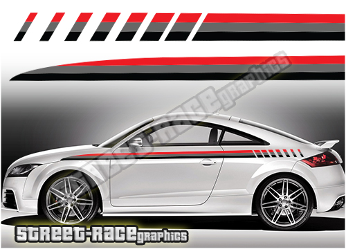 Audi printed racing stripes 009