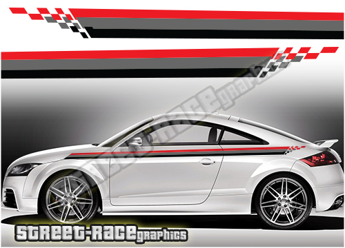 Audi printed racing stripes 010
