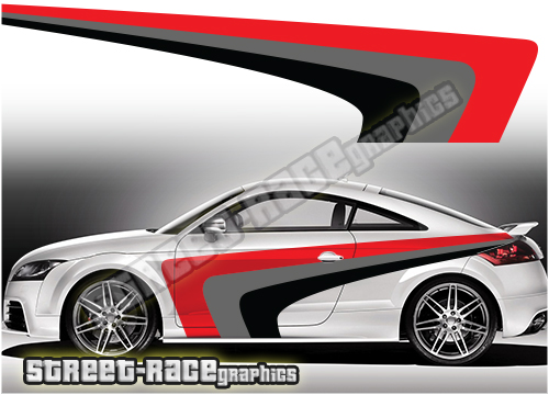 Audi printed racing stripes 011