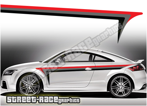 Audi printed racing stripes 014