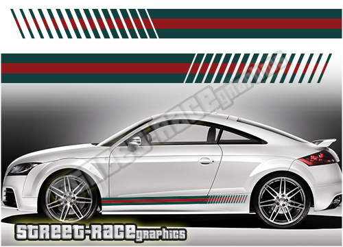 Audi printed racing stripes 015 - GUCCI