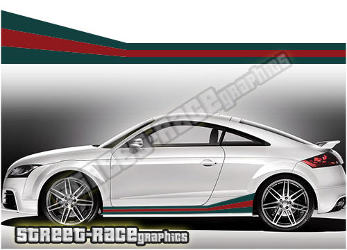 Audi printed racing stripes 016 - GUCCI