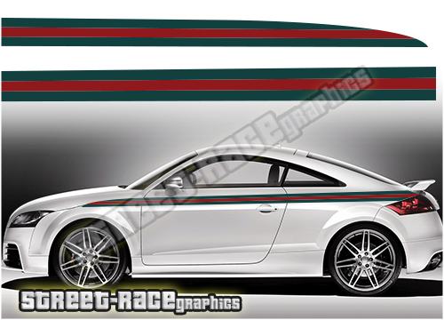 Audi printed racing stripes 018 - GUCCI