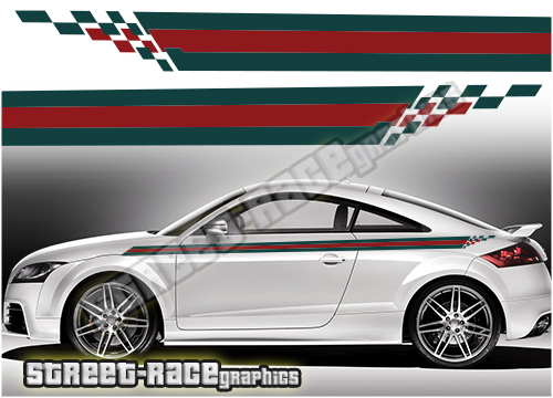 Audi printed racing stripes 020 - GUCCI