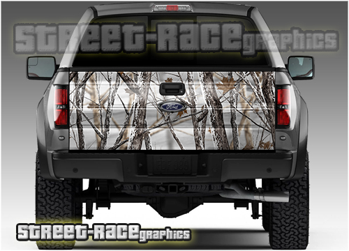 813 - Tailgate wrap (Snowstorm camouflage)