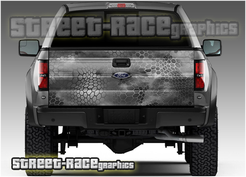 815 - Tailgate wrap (Chameleon grey camouflage)