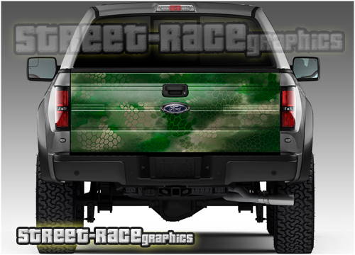817 - Tailgate wrap (Chameleon forest camouflage)