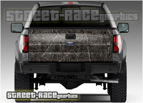 809 - Tailgate wrap (Woodland Ghost camouflage)