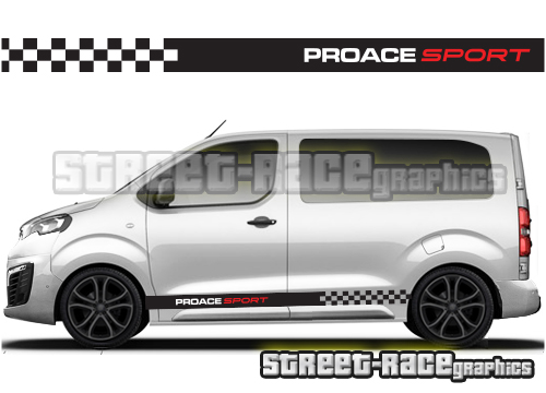 Toyota ProAce racing stripes 003 - SPORT