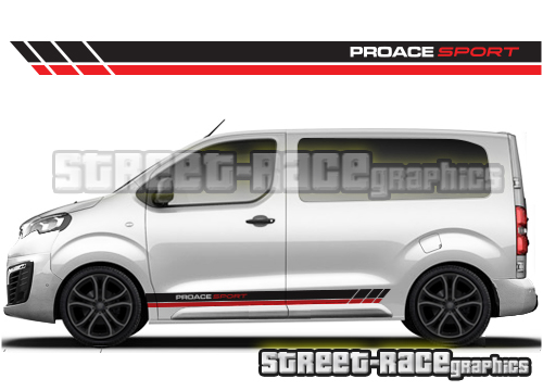 Toyota ProAce racing stripes 008 - SPORT