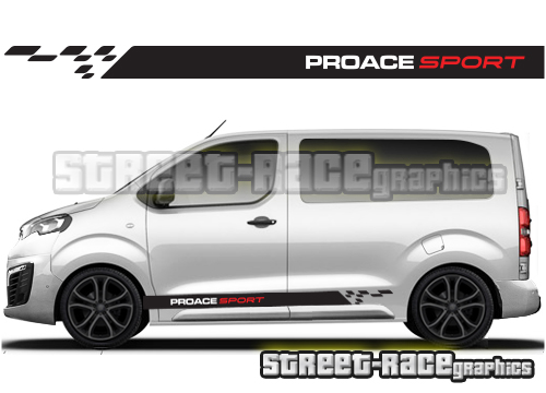 Toyota ProAce racing stripes 011 - SPORT