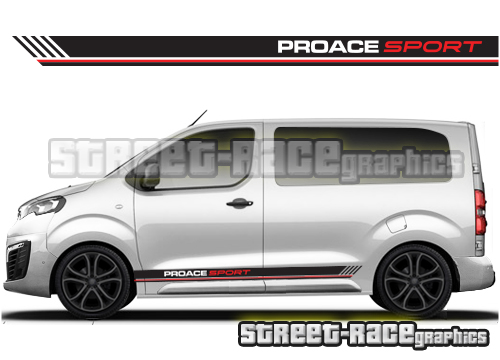 Toyota ProAce racing stripes 013 - SPORT