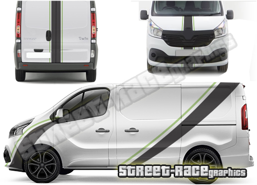 Renault Trafic FULL racing stripes 009