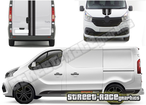 Renault Trafic FULL racing stripes 010