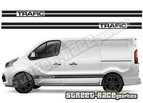 Renault Trafic side racing stripes 025