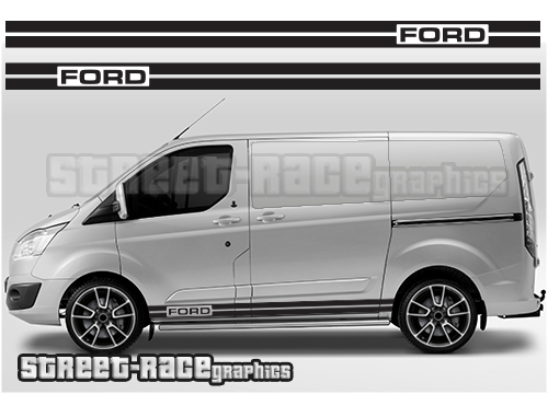 Transit Custom side stripes 001