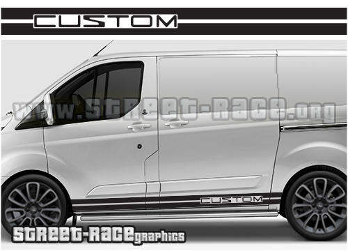 Transit Custom side stripes 002