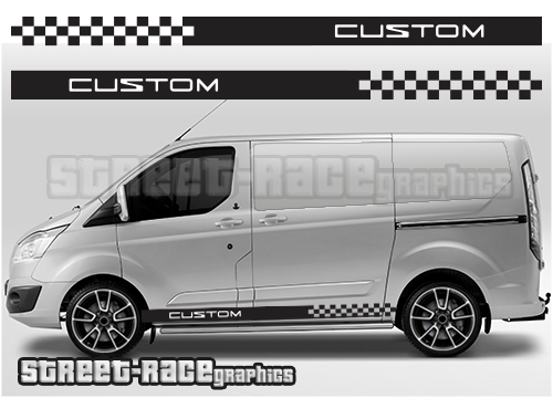 Transit Custom side stripes 003