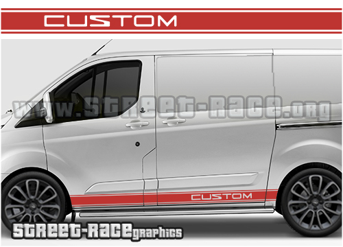 Transit Custom side stripes 004
