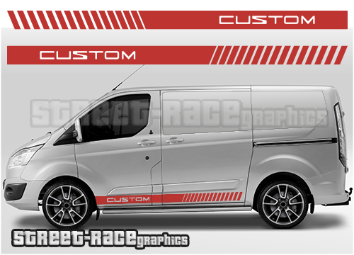 Transit Custom side stripes 005
