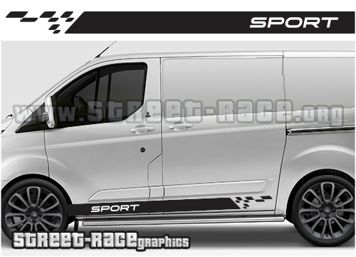 Transit Custom side stripes 012