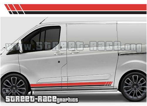Transit Custom side stripes 013