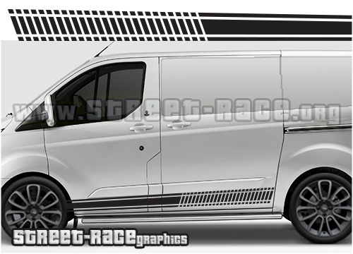 Transit Custom side stripes 014