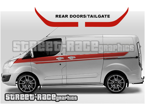 Transit Custom stripes 016A - RS EDITION (UK VERSION)