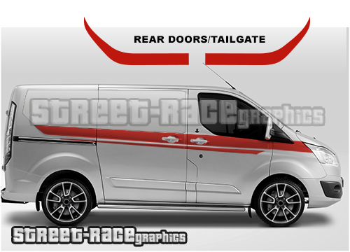 Transit Custom stripes 016B - RS EDITION (EURO VERSION)