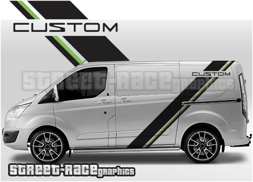 Transit Custom side stripes 025