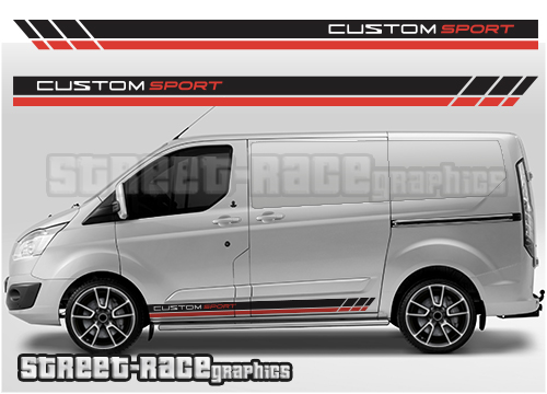 Transit Custom side stripes 026