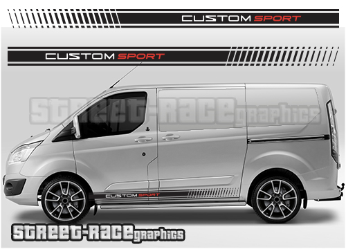 Transit Custom side stripes 028