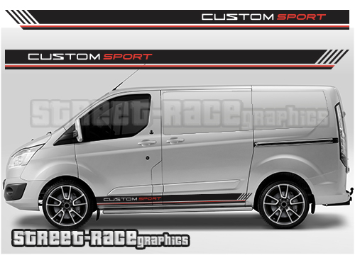 Transit Custom side stripes 031