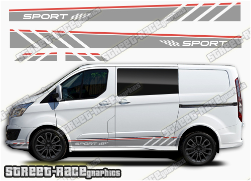 Transit Custom side stripes 032